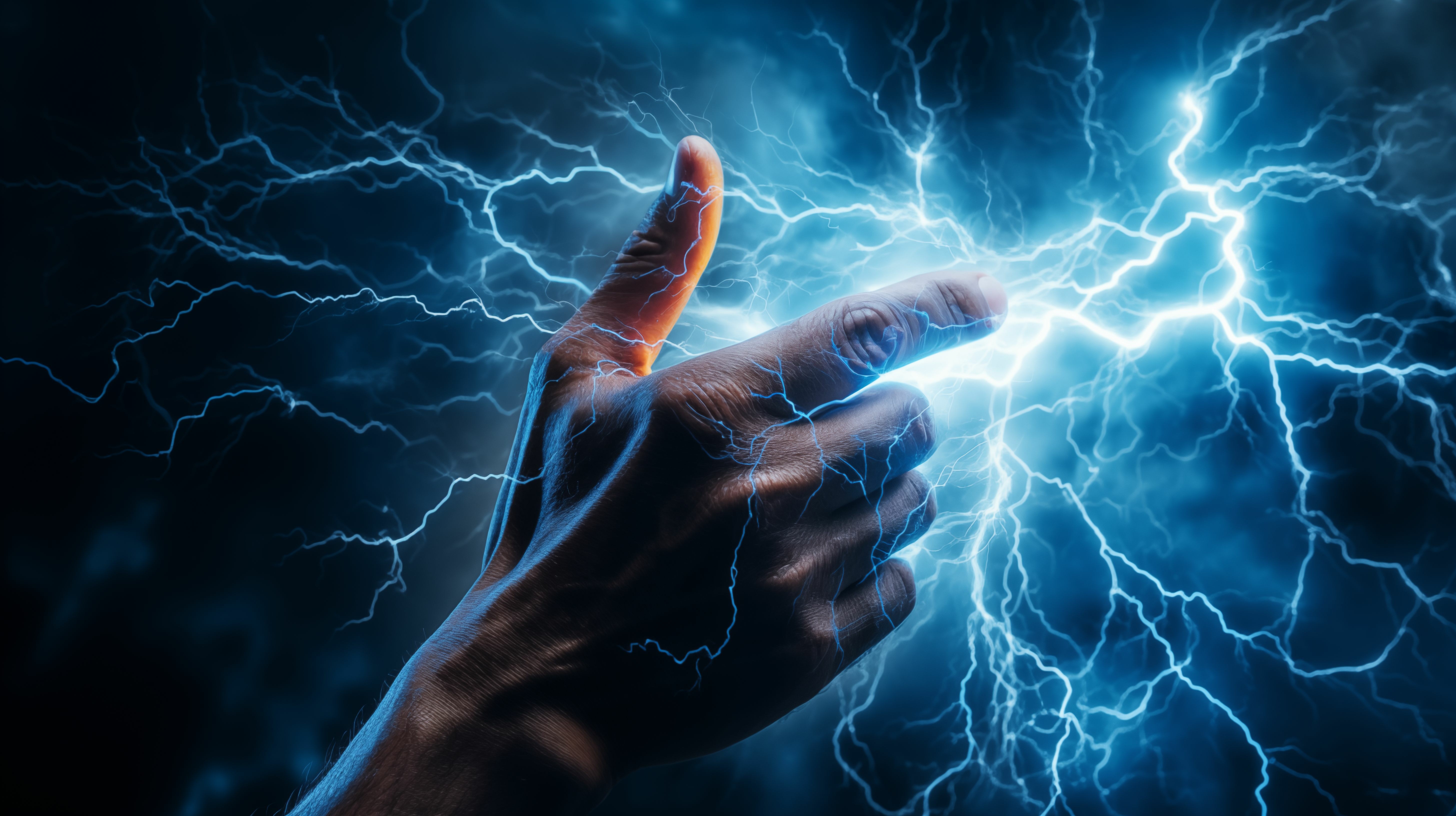 L'électricité statique peut émettre un son juste avant l'orage, d'autant plus lorsqu'on agite les mains. © kept, Adobe Stock