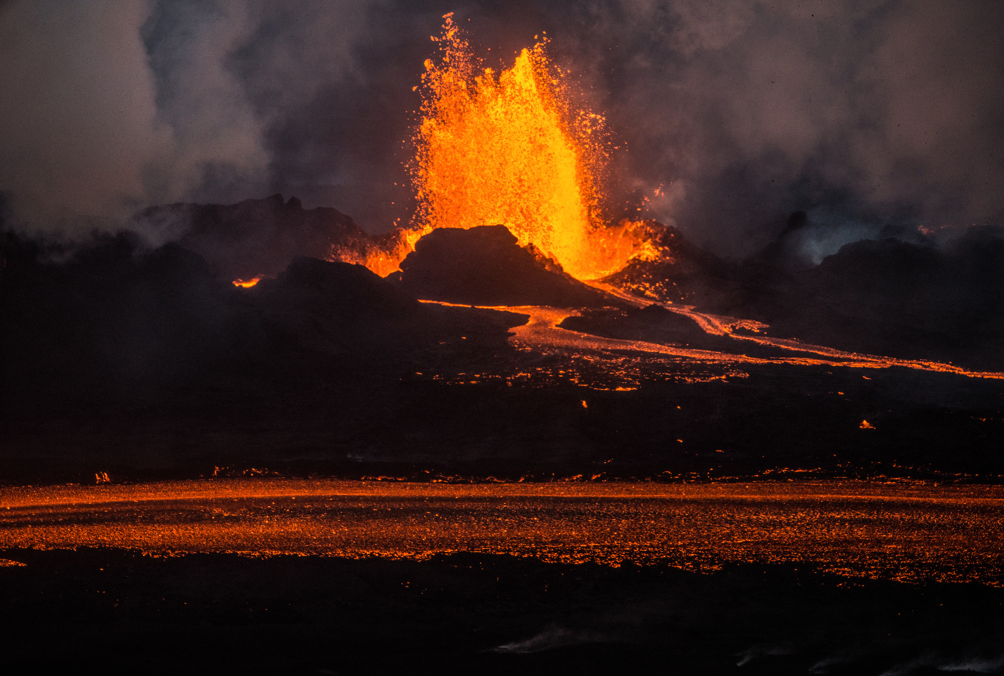 En 2014, le Bárðarbunga avait craché d'importantes coulées de lave. © Pedro, Adobe Stock