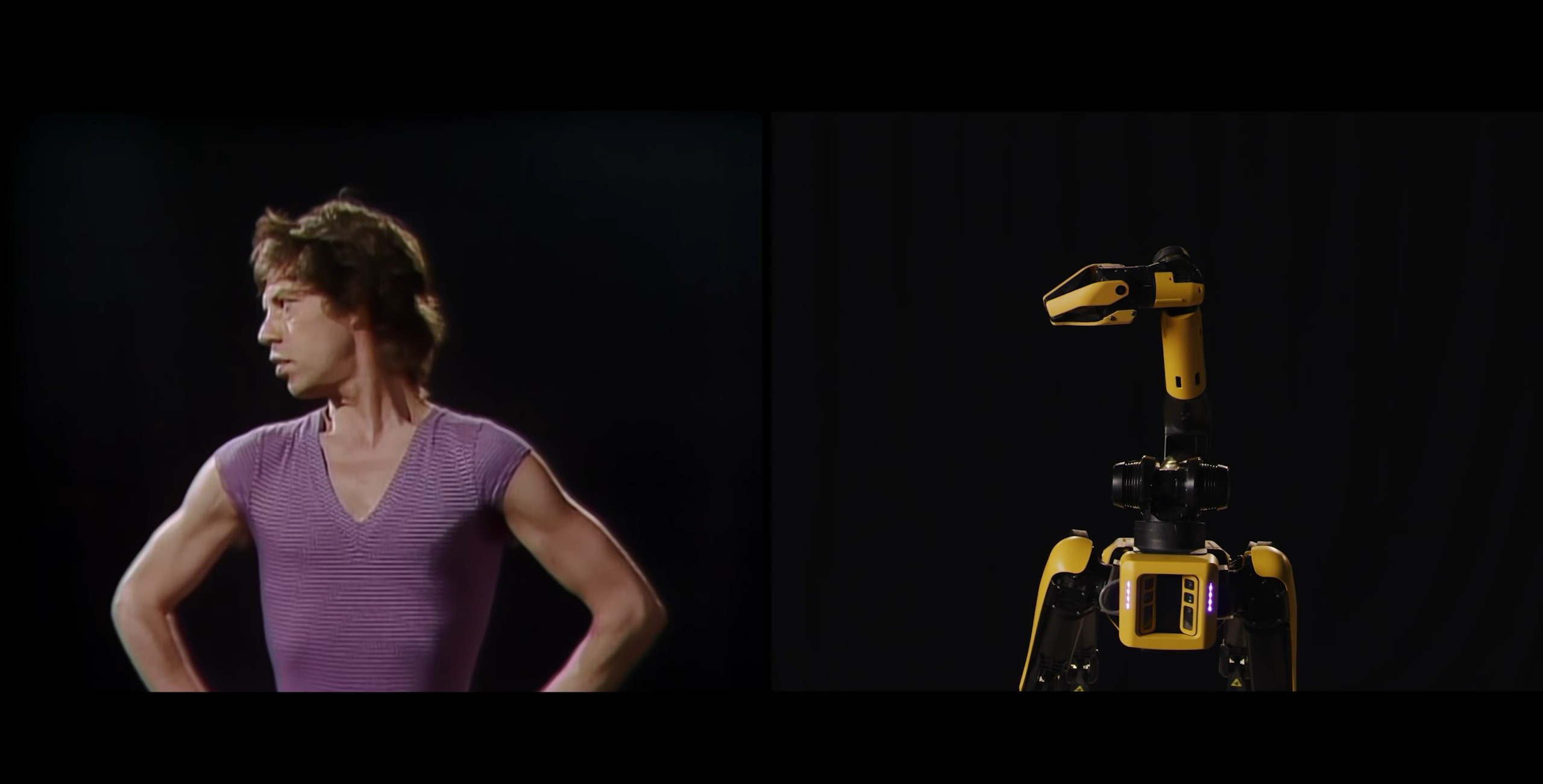 Le robot Spot est capable de reproduire la chorégraphie de Mick Jagger. © Boston Dynamics