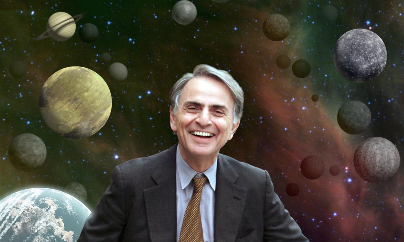 Carl Sagan, le grand astrobiologiste. © Nasa, Cosmos Studies 