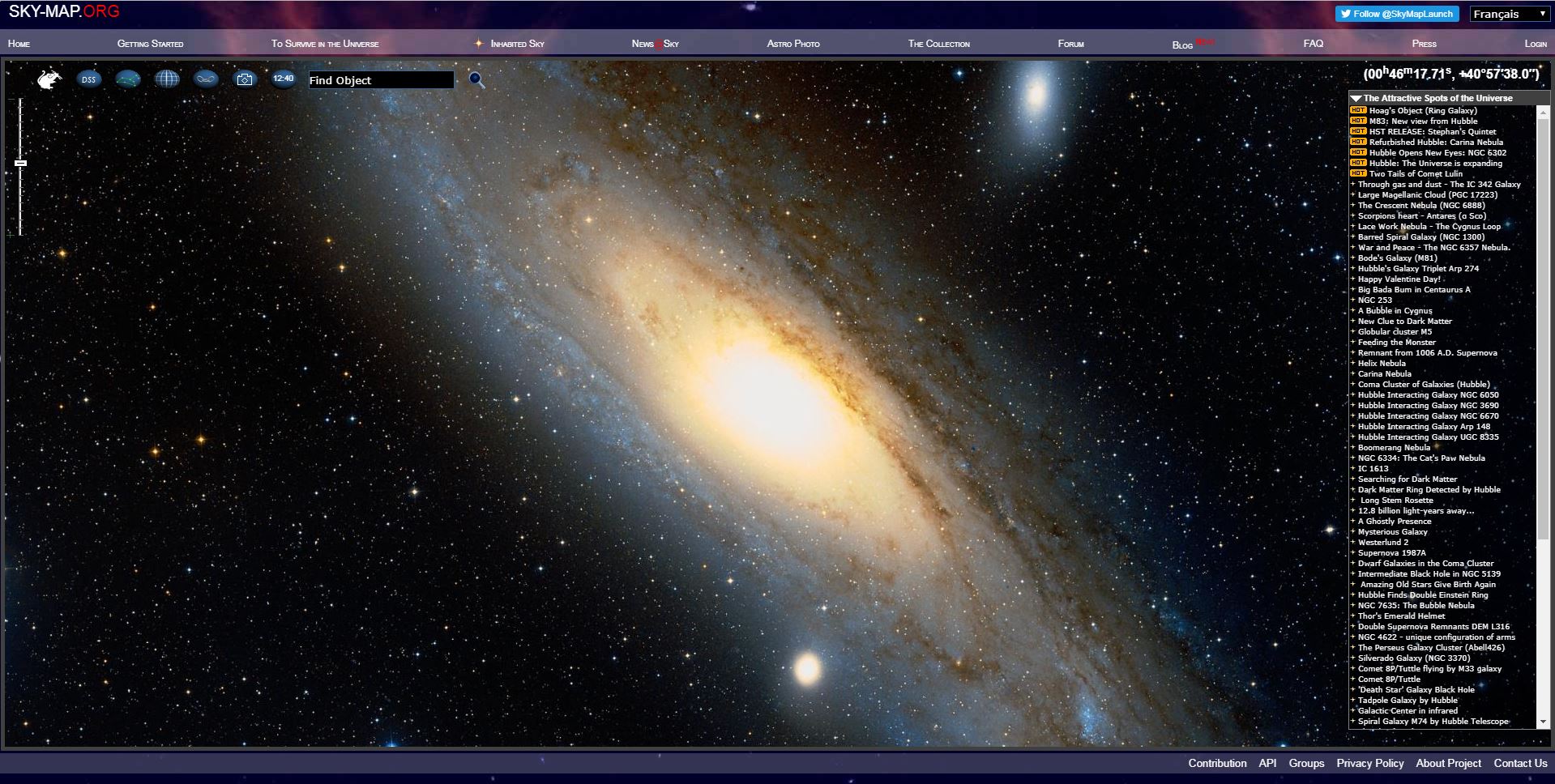 Les meilleurs logiciels et applications d'astronomie à télécharger. © SkyMap.org
