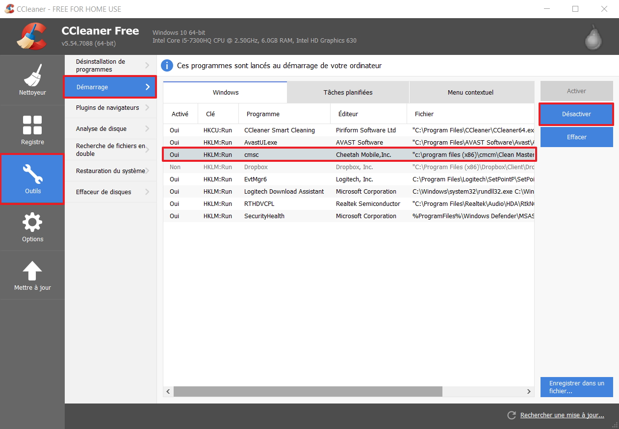 Comment booster son PC avec CCleaner