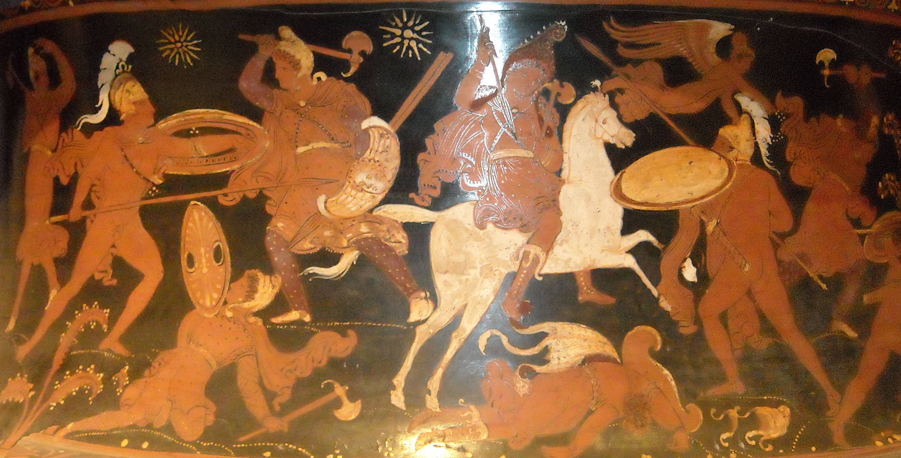 Vase antique de Darius et les Perses combattant les Grecs. © WIKIMÉDIA COMMONS, DOMAINE PUBLIC