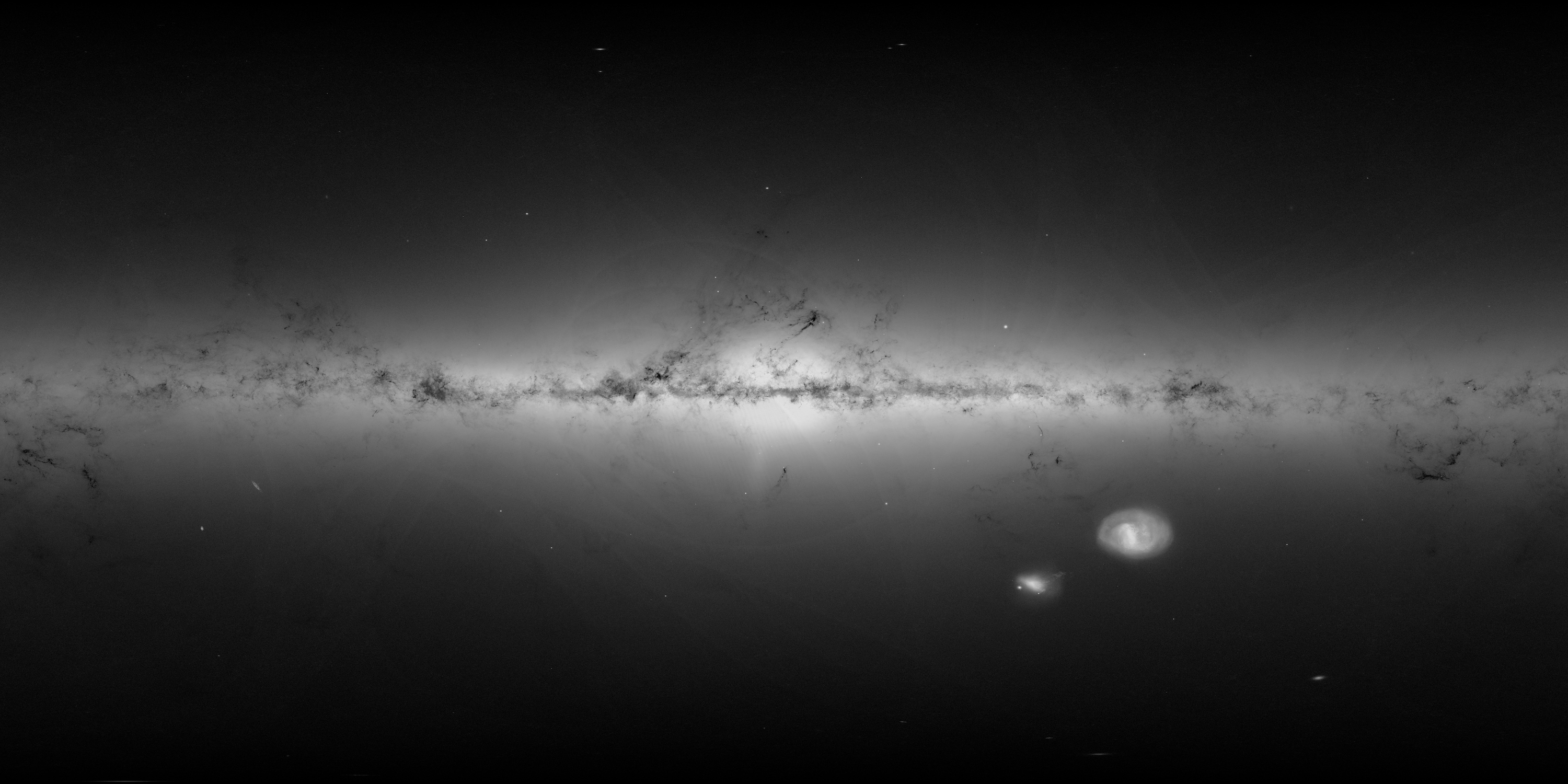 Galaxies naines autour de la Voie lactée. © ESA, Gaia, DPAC, CC BY-SA 3.0 IGO