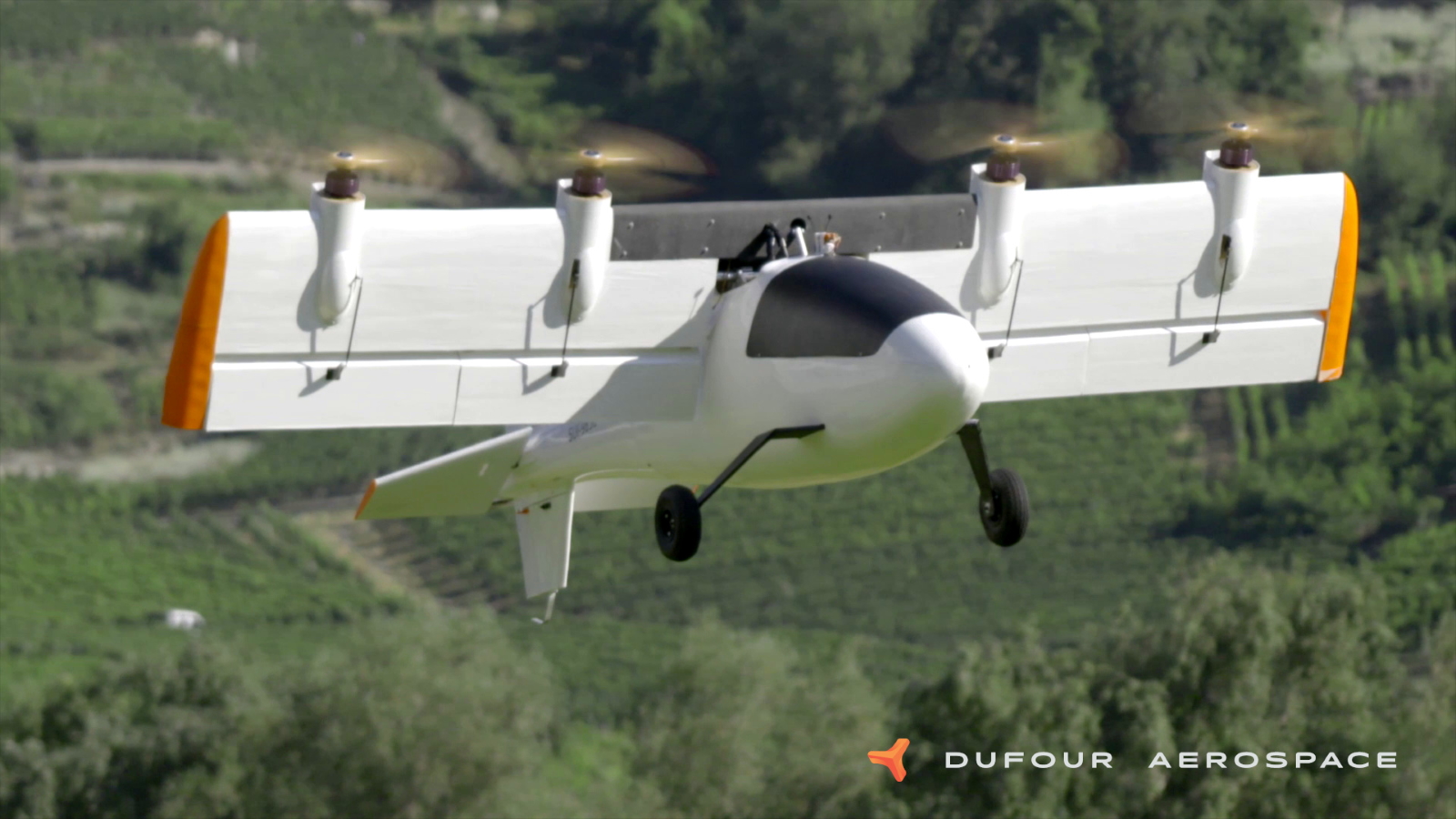 Le futur eEro 3 a réalisé 550 vols d’essais pour vérifier l’efficacité de son architecture VTOL. © Dufour Aerospace