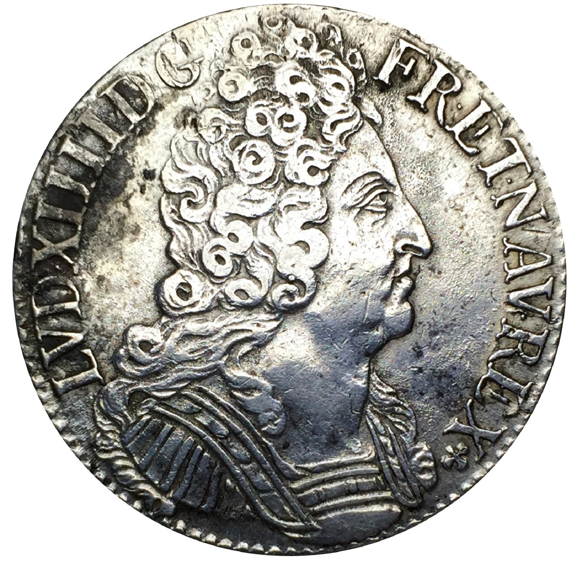 Écu d'argent dit « aux trois couronnes », Louis XIV, frappé en 1709 à Paris. Catalogue Numista (fr.numista.com). © claude44
