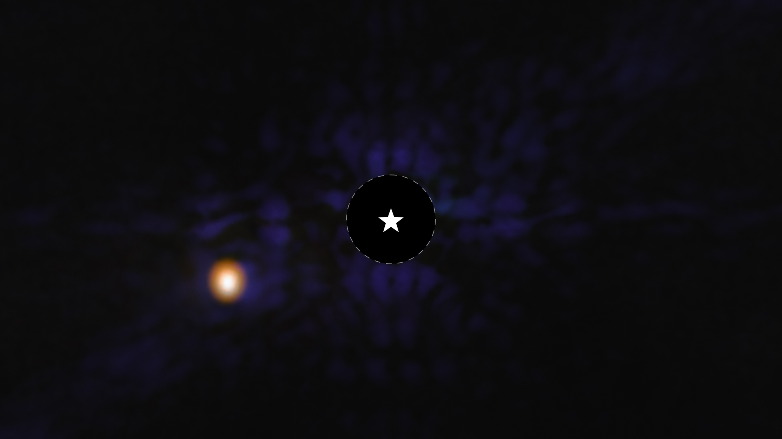 L'exoplanète Epsilon Indi Ab observée et imagée par le télescope spatial James-Webb. © ESA/Webb, NASA, CSA, STScI, E. Matthews (Max Planck Institute for Astronomy)