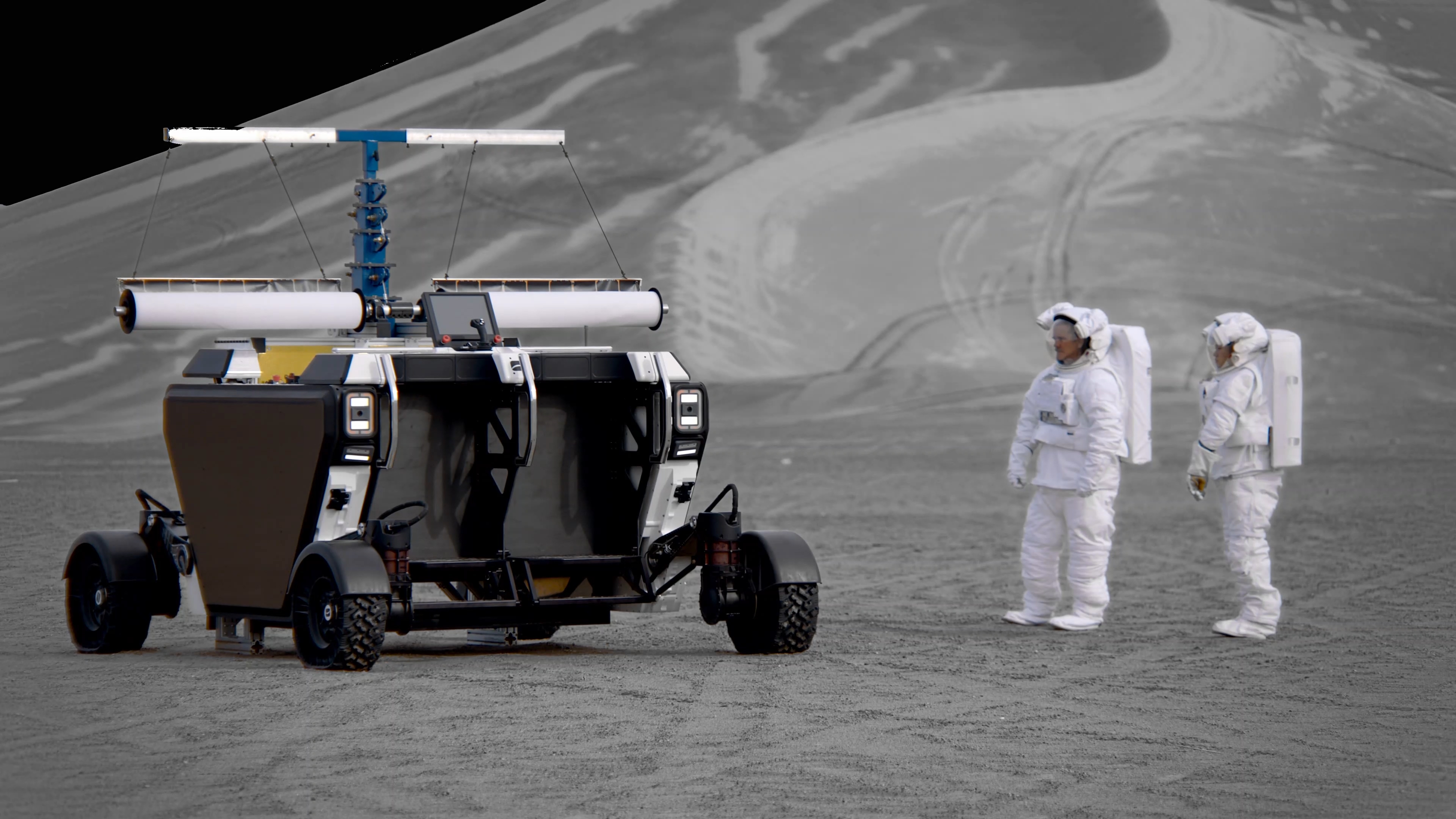 Voici Flex (Flexible Logistics and Exploration), le futur rover lunaire de la start-up Astrolab. Futur choisi par la Nasa ?&nbsp;© Astrolab