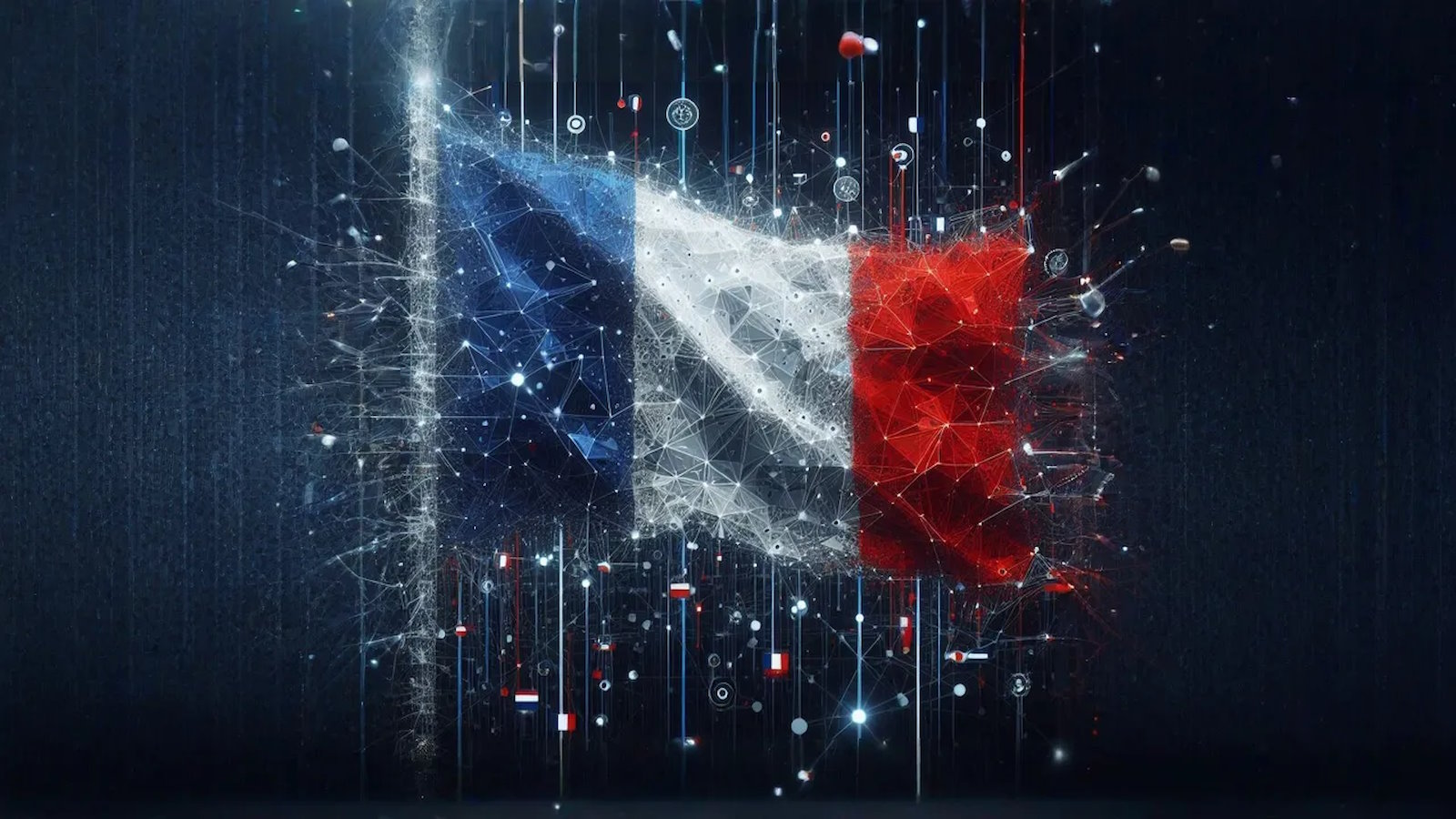 La France affiche ses ambitions dans le domaine de l’intelligence artificielle. © Image générée par Copilot