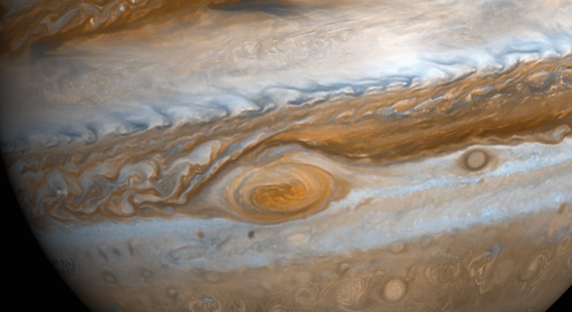 Illustration de Jupiter et de sa fameuse Grande Tache rouge. © rtype, Adobe Stock