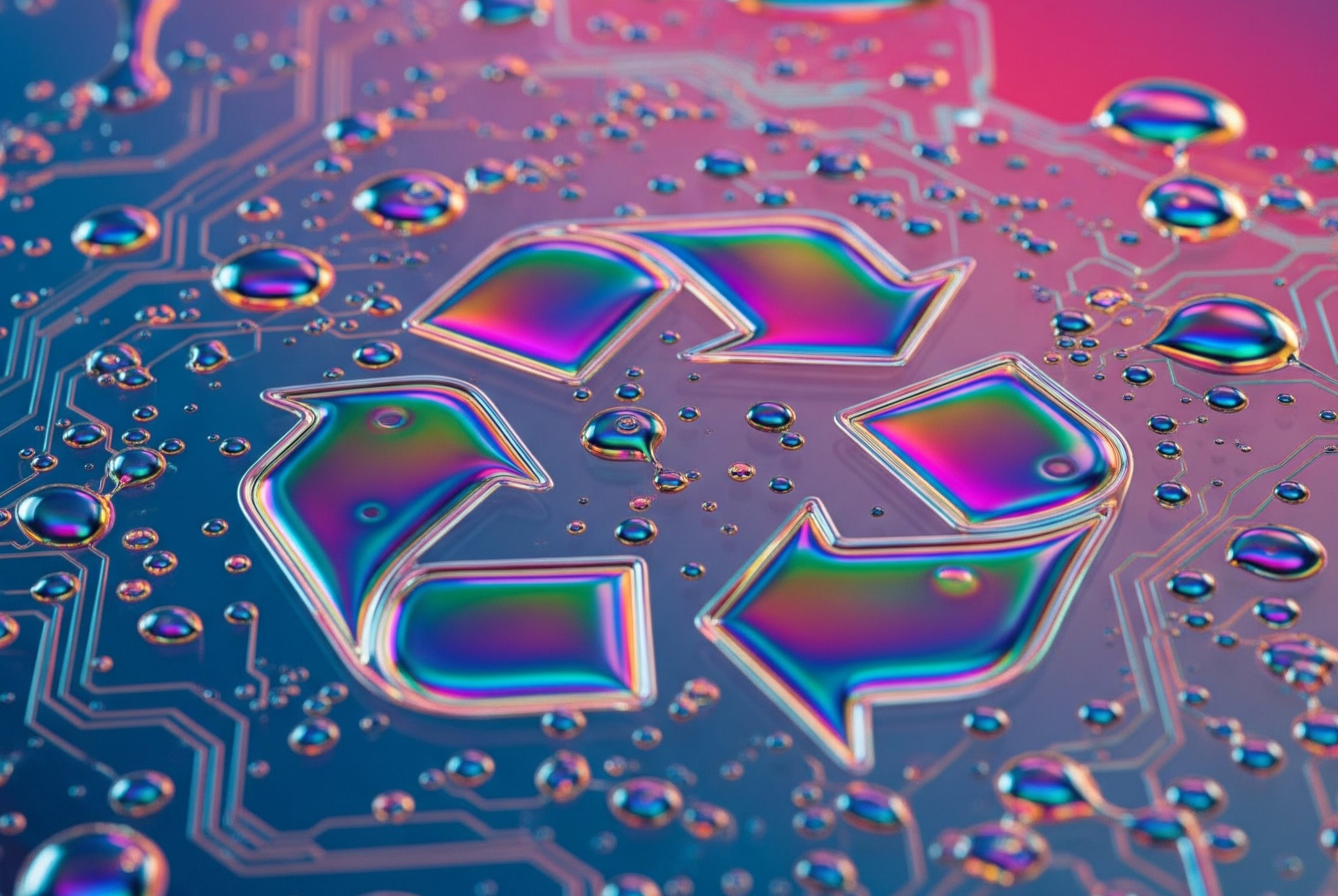 Des chercheurs ont mis au point un nouveau circuit imprimé auto-réparateur et recyclable. © Image générée par IA Gemini