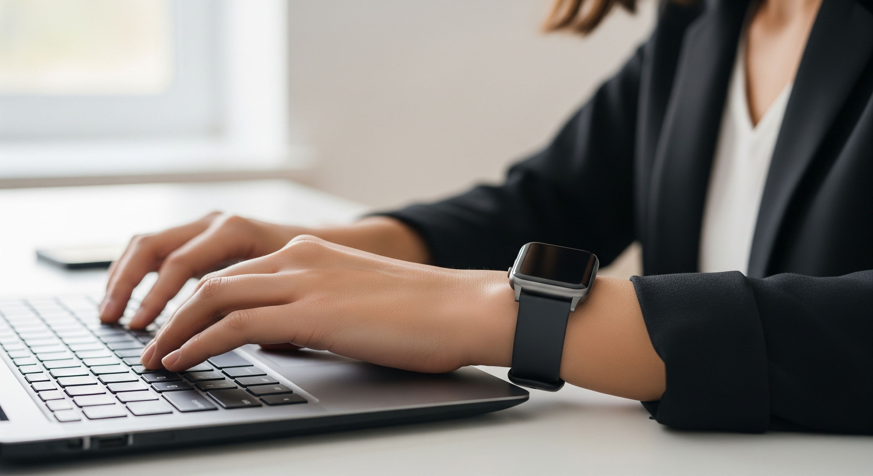 Une montre connectée peut être utilisée pour exfiltrer des données depuis un ordinateur sécurisé coupé des réseaux. © EB, image générée par Gemini
