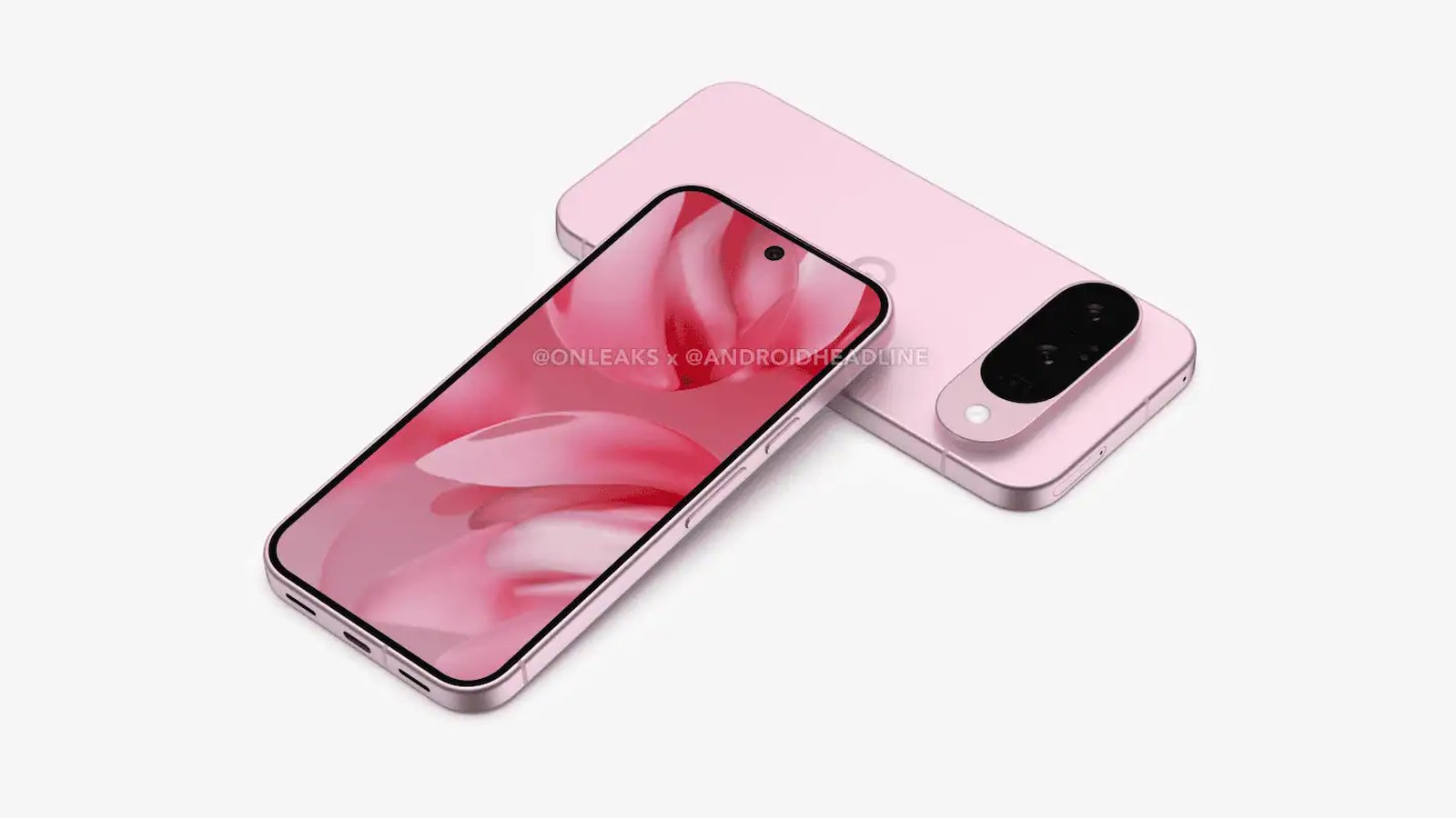 Un rendu du prochain Pixel 10 de Google. © Onleaks &amp; Android Headlines