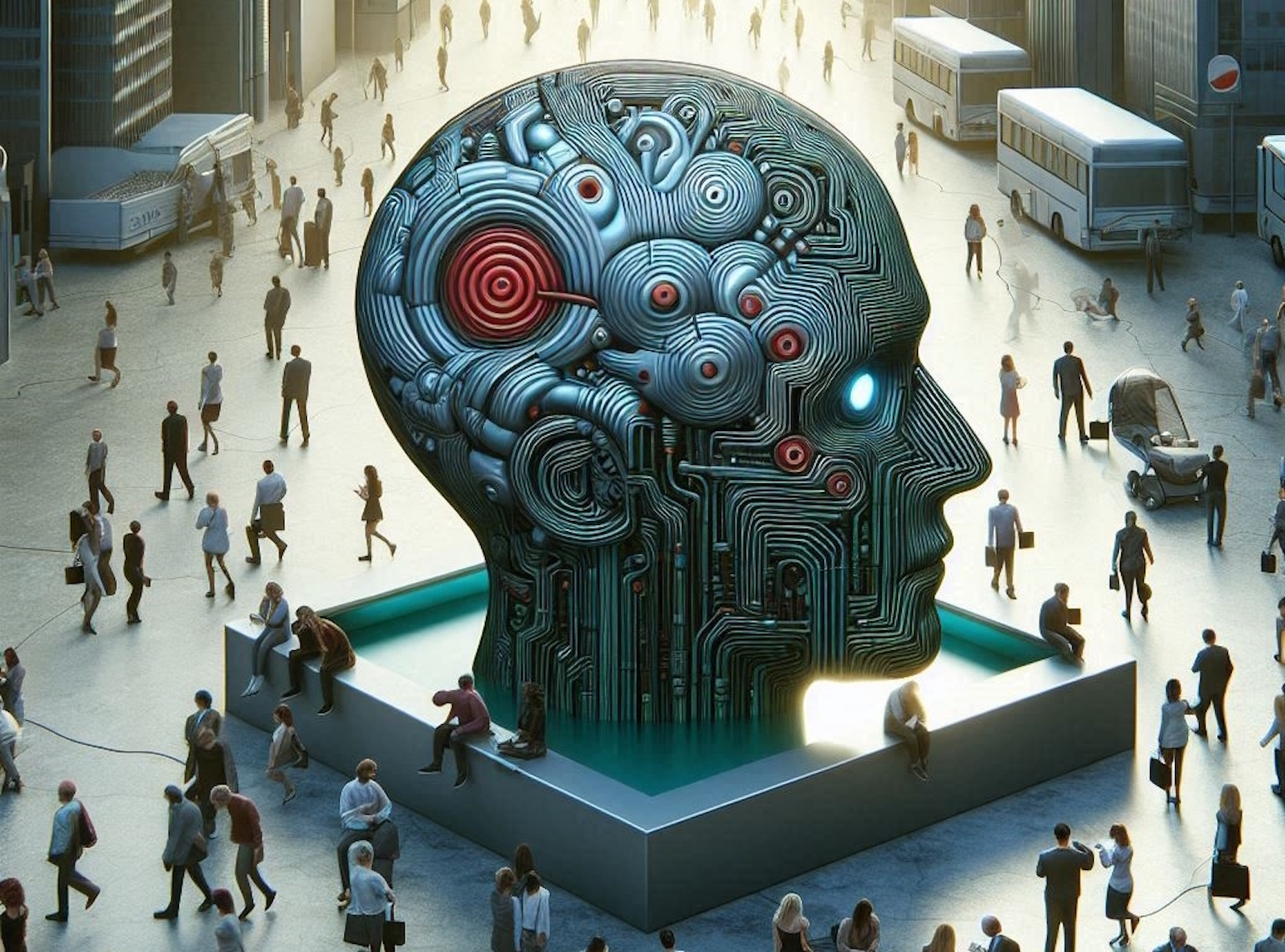 L’IA est loin d’être une préoccupation pour l’essentiel des personnes. © SB, Microsoft Designer (image générée avec l'aide de l'IA)