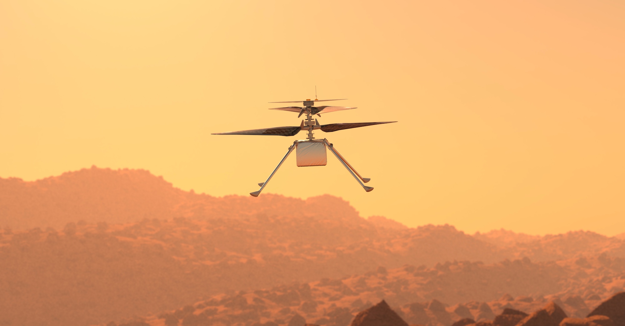 Pendant presque trois ans, l’hélicoptère Ingenuity a accompagné le rover Perseverance dans sa mission sur Mars. Mais c’est désormais fini. © Giovanni Cancemi, Adobe Stock