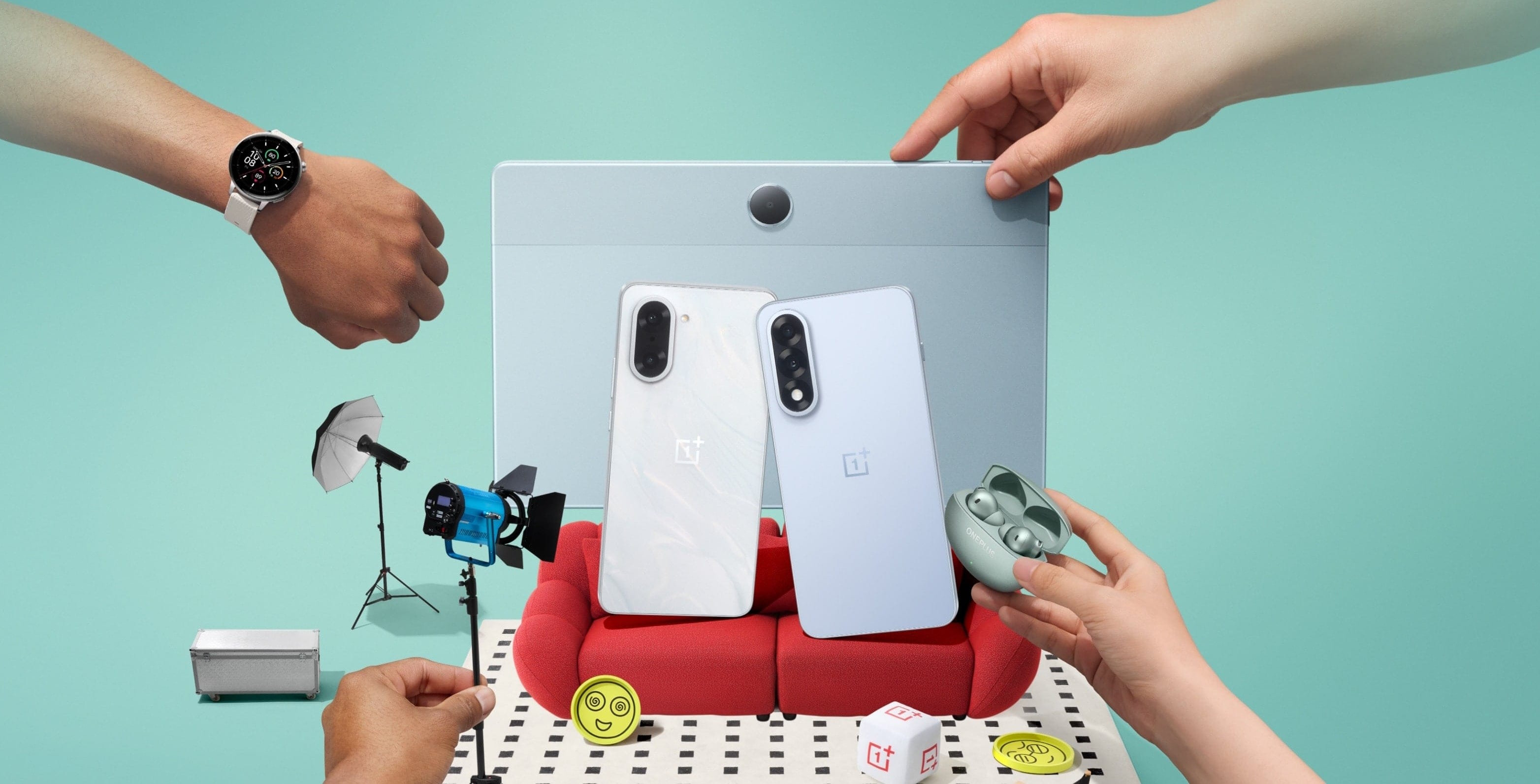 OnePlus compte lancer cinq nouveaux produits le 8 juillet, dont le smartphone milieu de gamme Nord 5. © OnePlus