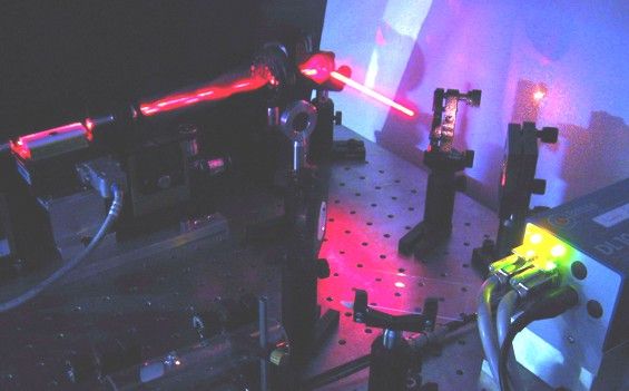 Une expérience d'optique quantique au GAP à l'Unige, l'université de Genève.&nbsp;© Groupe de physique appliquée (GAP),&nbsp;université de Genève