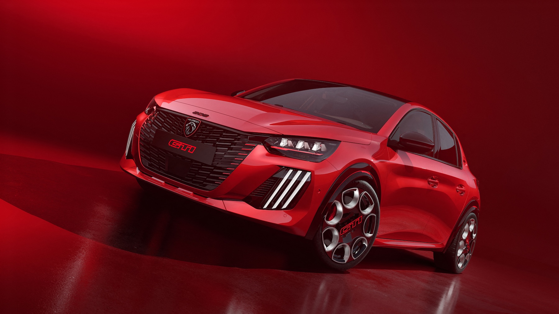 Peugeot dévoila sa nouvelle sportive, la e-208 GTI. © Peugeot