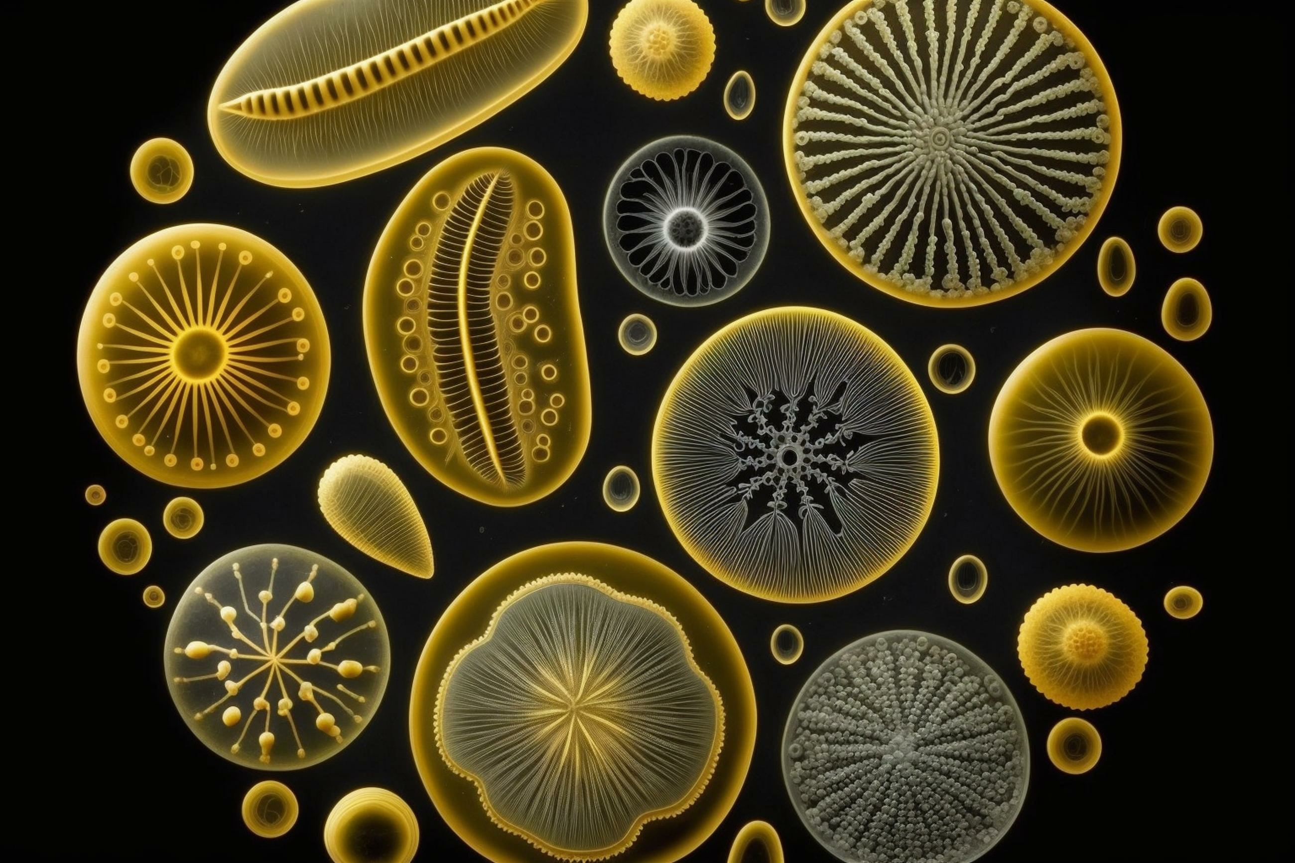 Ces microscopiques fossiles à l'arrangement bien étrange ne seraient autre que l'ancêtre de notre plancton actuel. © Christopher, Adobe Stock