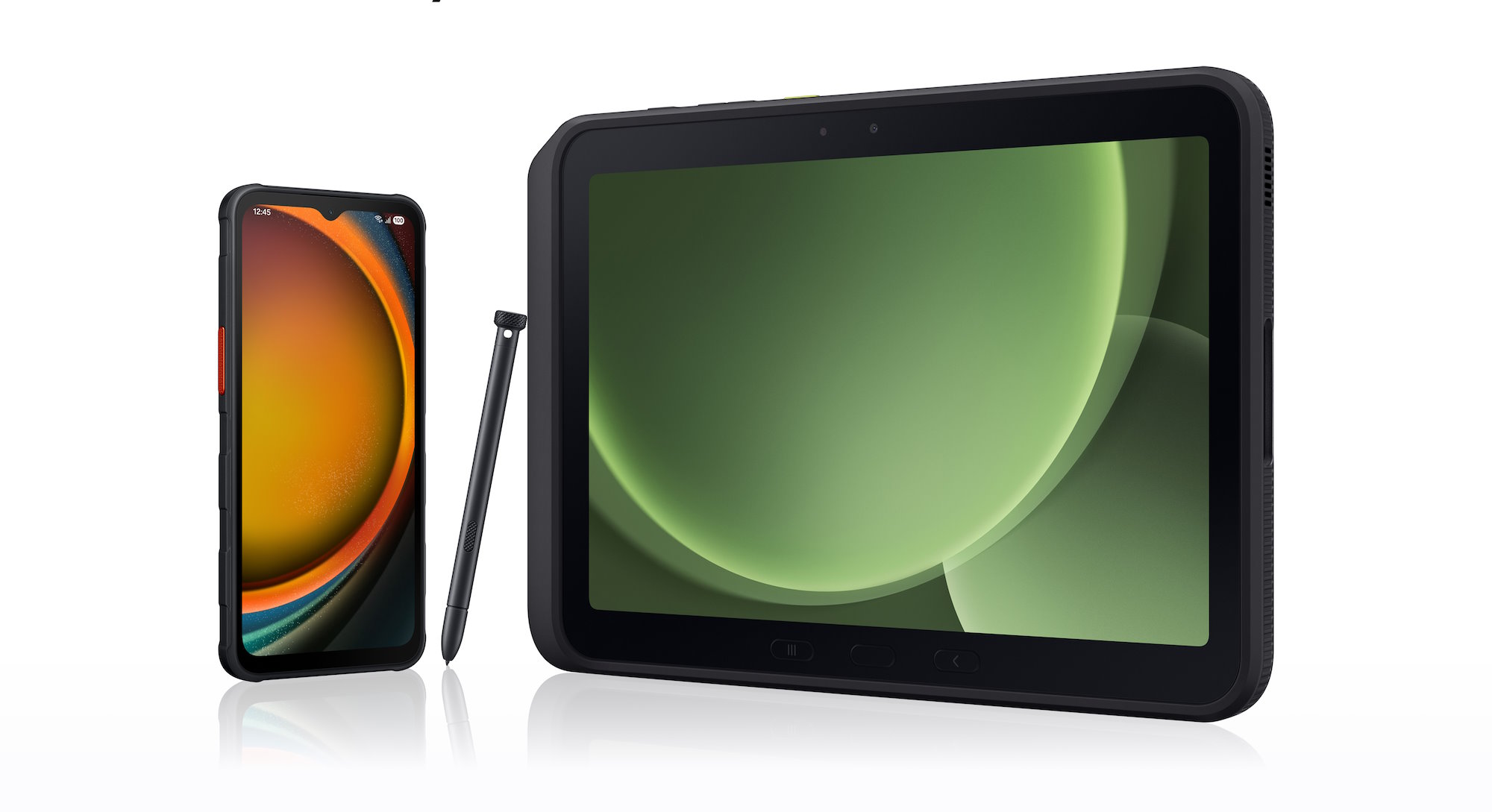 Samsung vient de dévoiler deux nouveaux appareils robustes, le Samsung Galaxy XCover7 Pro et la Tab Active5 Pro. © Samsung