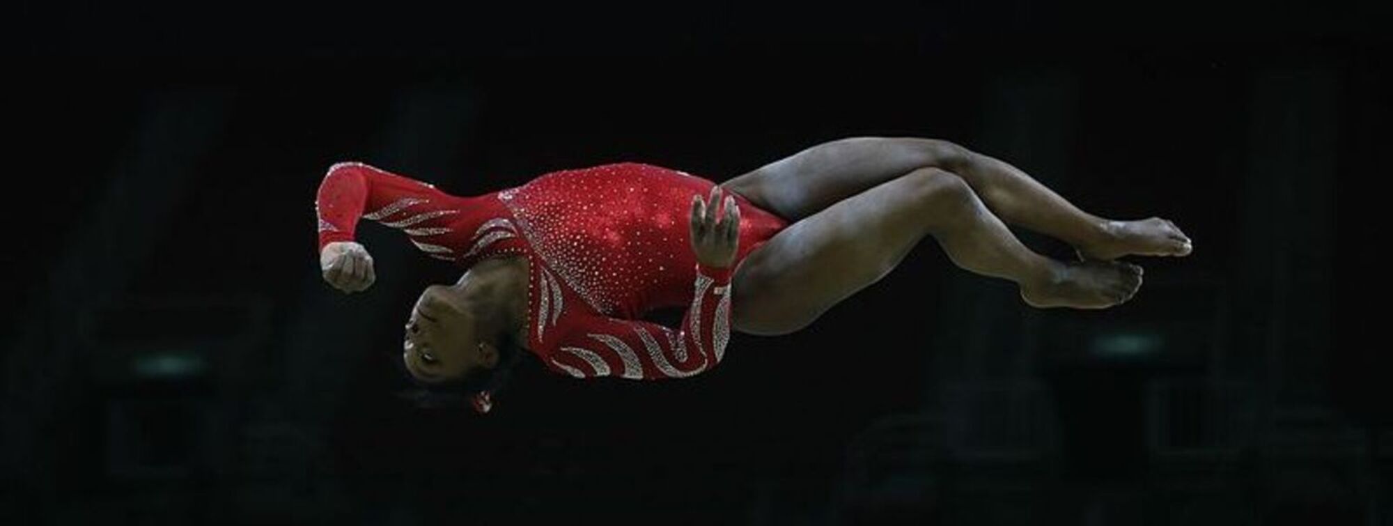 Simone Biles lors des JO de Rio, en 2016. © Fernando Frazão, Agência Brasil