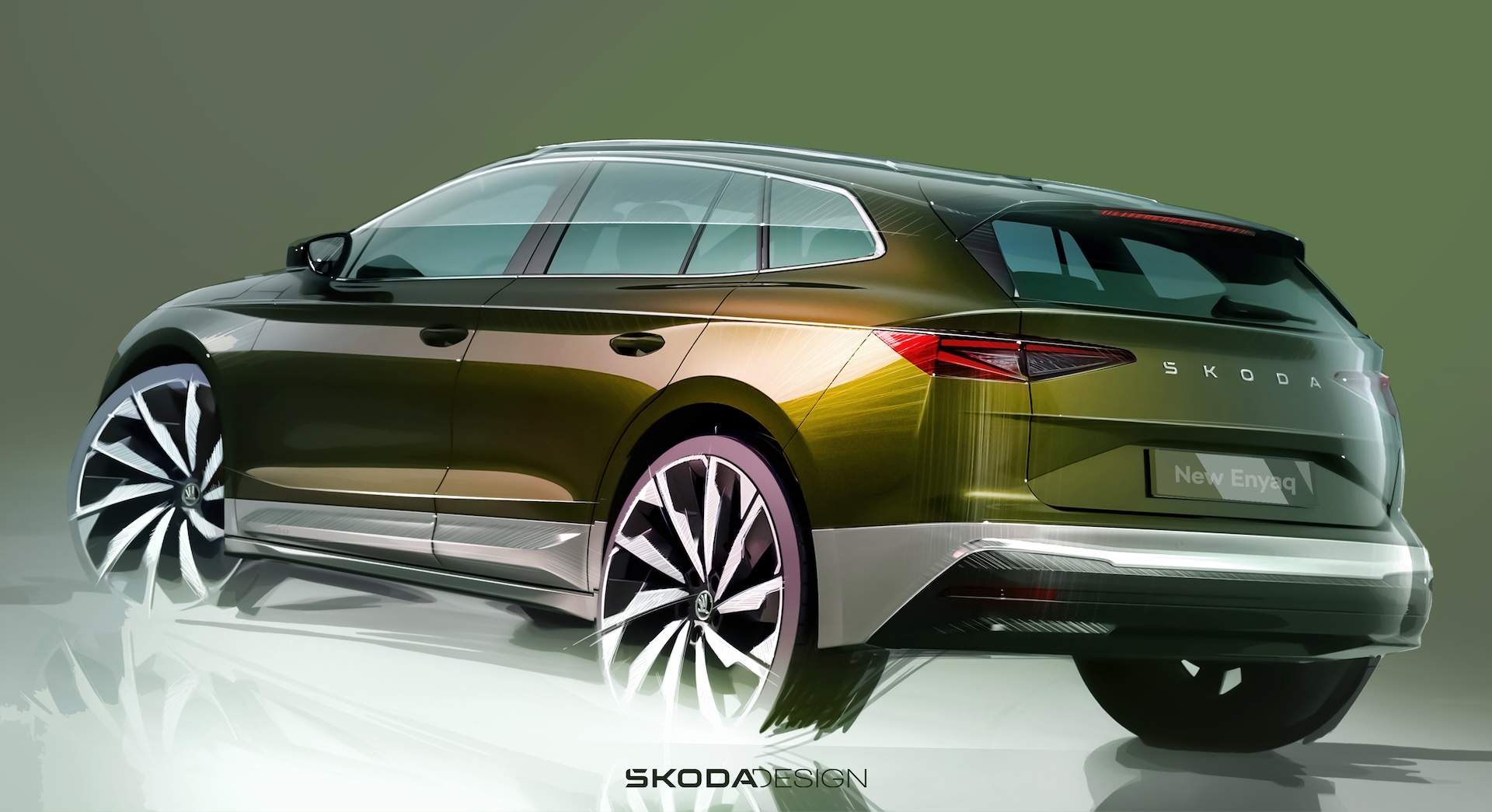 Plus dynamique, le futur Enyaq conserve sa silhouette originale tout en bénéficiant de retouches bienvenues. © Škoda