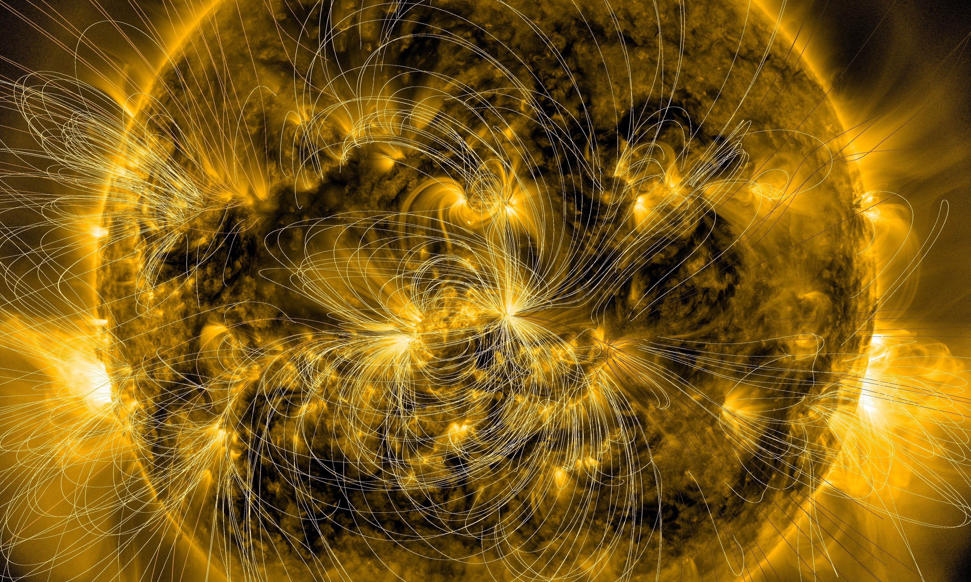 Le cycle du Soleil est enfin compris. Ici, image composite du Soleil capturée par le satellite SDO le 7 janvier 2014. © Nasa, SDO, LMSAL