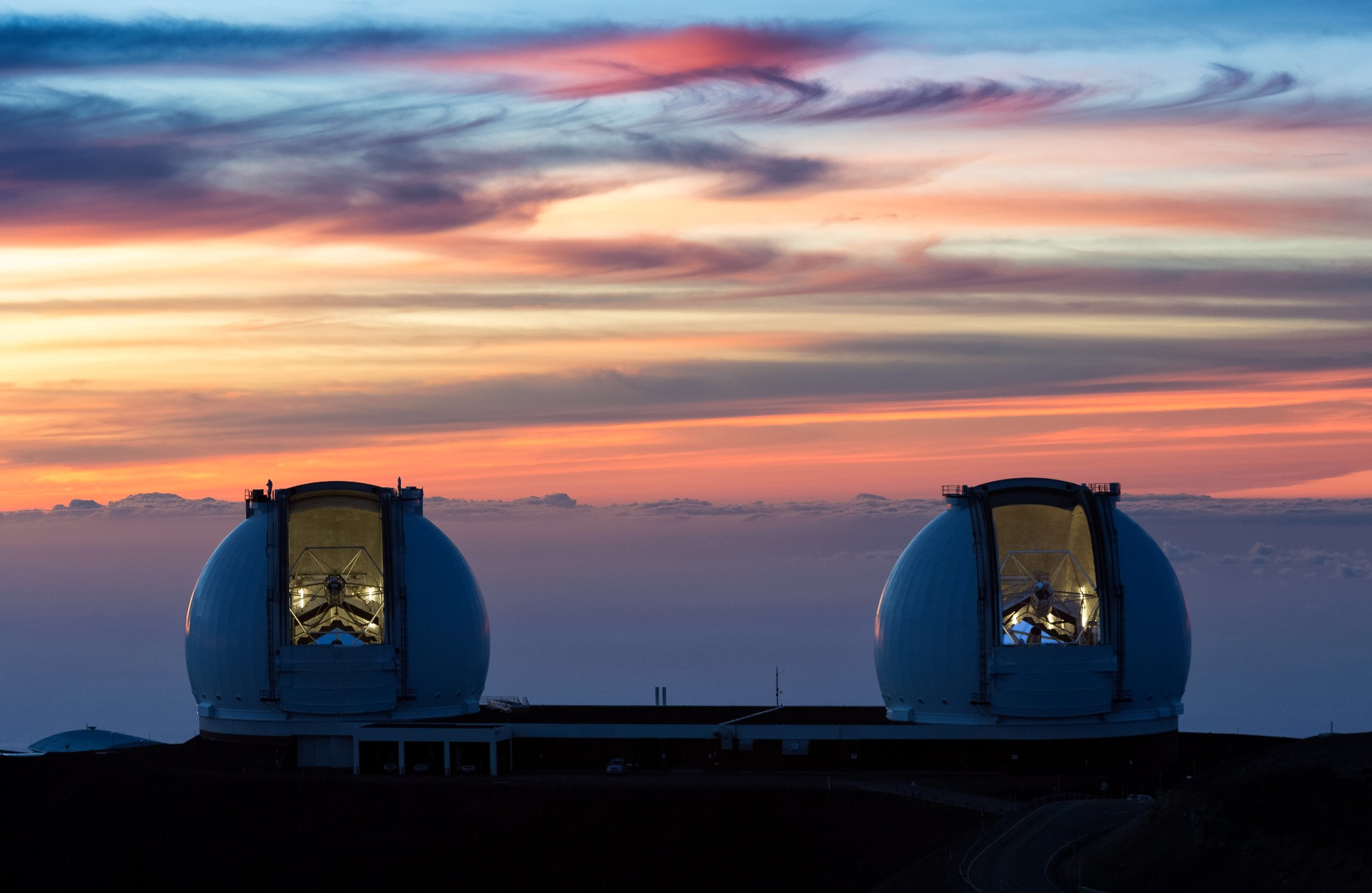Vue du W.M. Keck Observatory au sommet du Mauna Kea à Hawaï.&nbsp;© 2021 W. M. Keck Observatory
