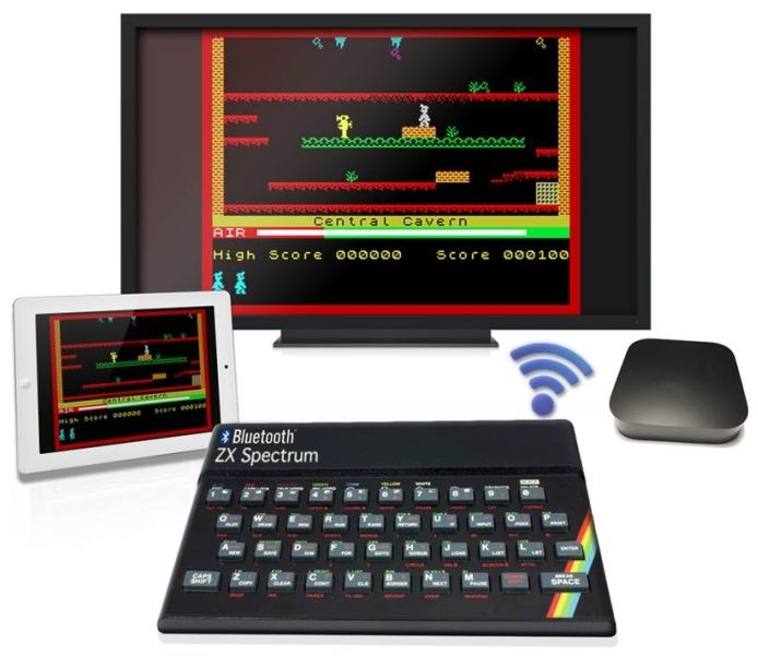 Le clavier Bluetooth aura-t-il des touches en gomme tendre comme le ZX Spectrum de l'entreprise de sir Clive Sinclair, qui fit fureur il y a trois décennies ? © Elite Systems
