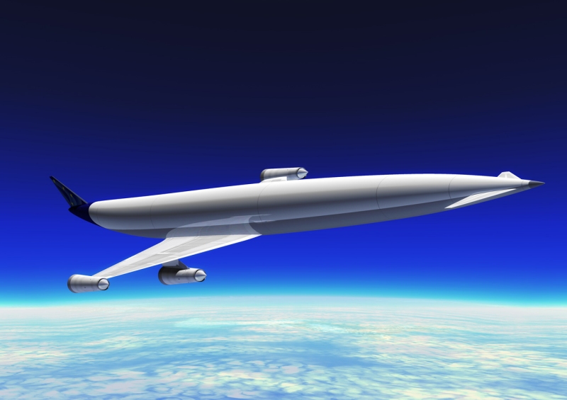 L'A2 en vol stratosphérique à 25.000 mètres d'altitude. © Reaction Engines