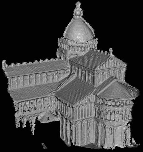 La basilique Saint-Pierre de Rome, synthétisée en 3D. Crédit Université de Washington