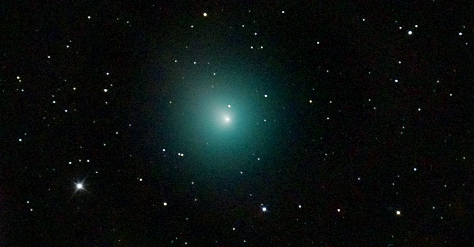 La comète 46P/Wirtanen est une petite comète dont la période orbitale est de 5,4 ans. Elle a été découverte en 1948 et fin 2018, elle a été secouée par une explosion qui a pu être observée dans le détail grâce au satellite de la Nasa Tess. © Nicolas Biver, Observatoire de Paris, PSL, Lesia