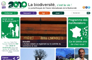 Le site Biodiversite2010.fr pour comprendre ce qu’est la biodiversité et comment la préserver à travers des vidéos, des jeux des manifestations, etc. © DR