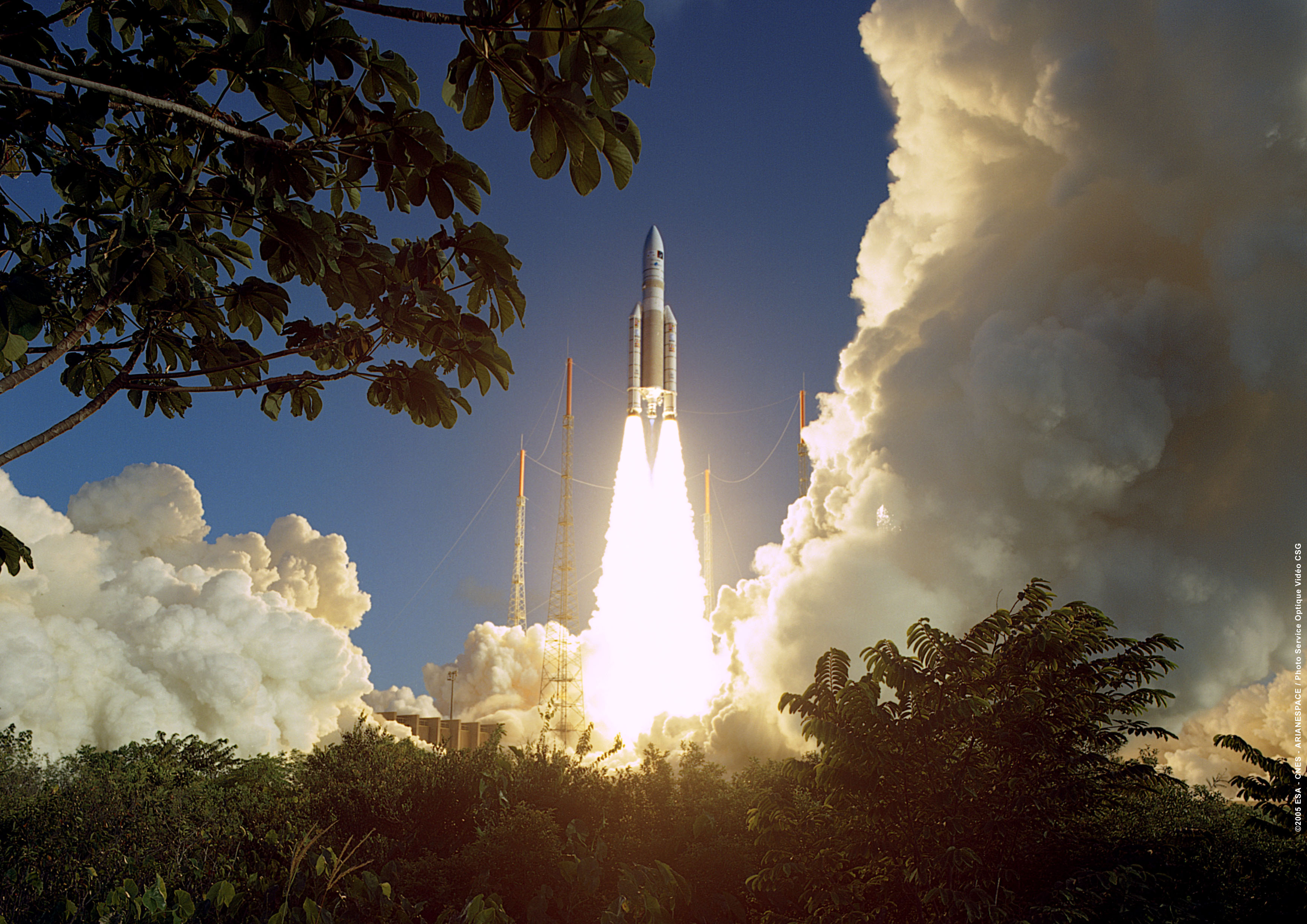 Lancement Ariane 5 à Kourou. ©ESA