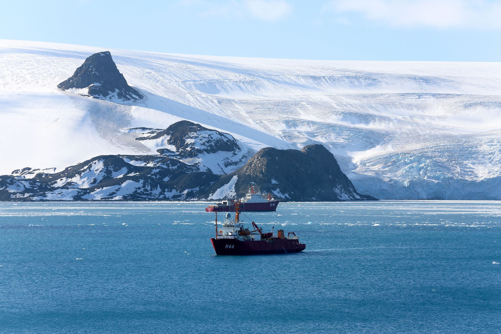 L’Antarctique, un mur de glace infranchissable selon la théorie de la Terre plate. © Marine du Brésil, Flickr