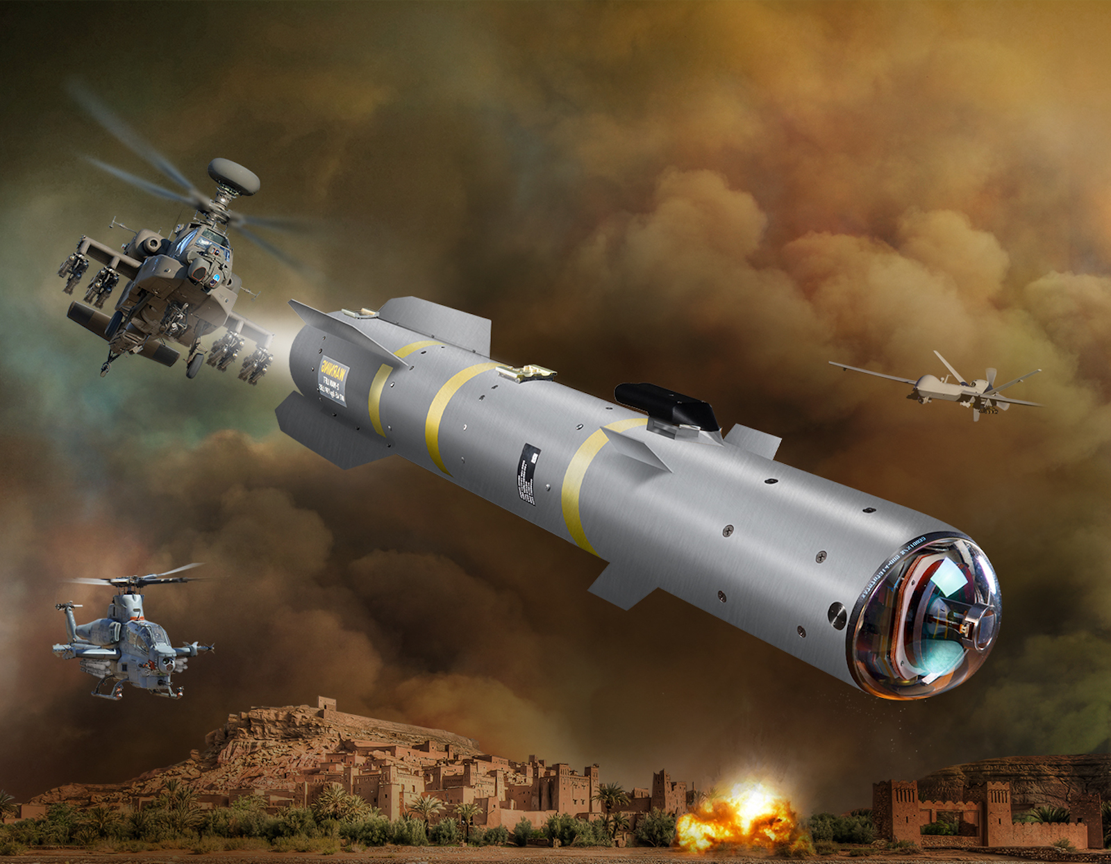Le missile R9X est destiné à des attaques très ciblées contre des chefs terroristes. © Lockheed Martin