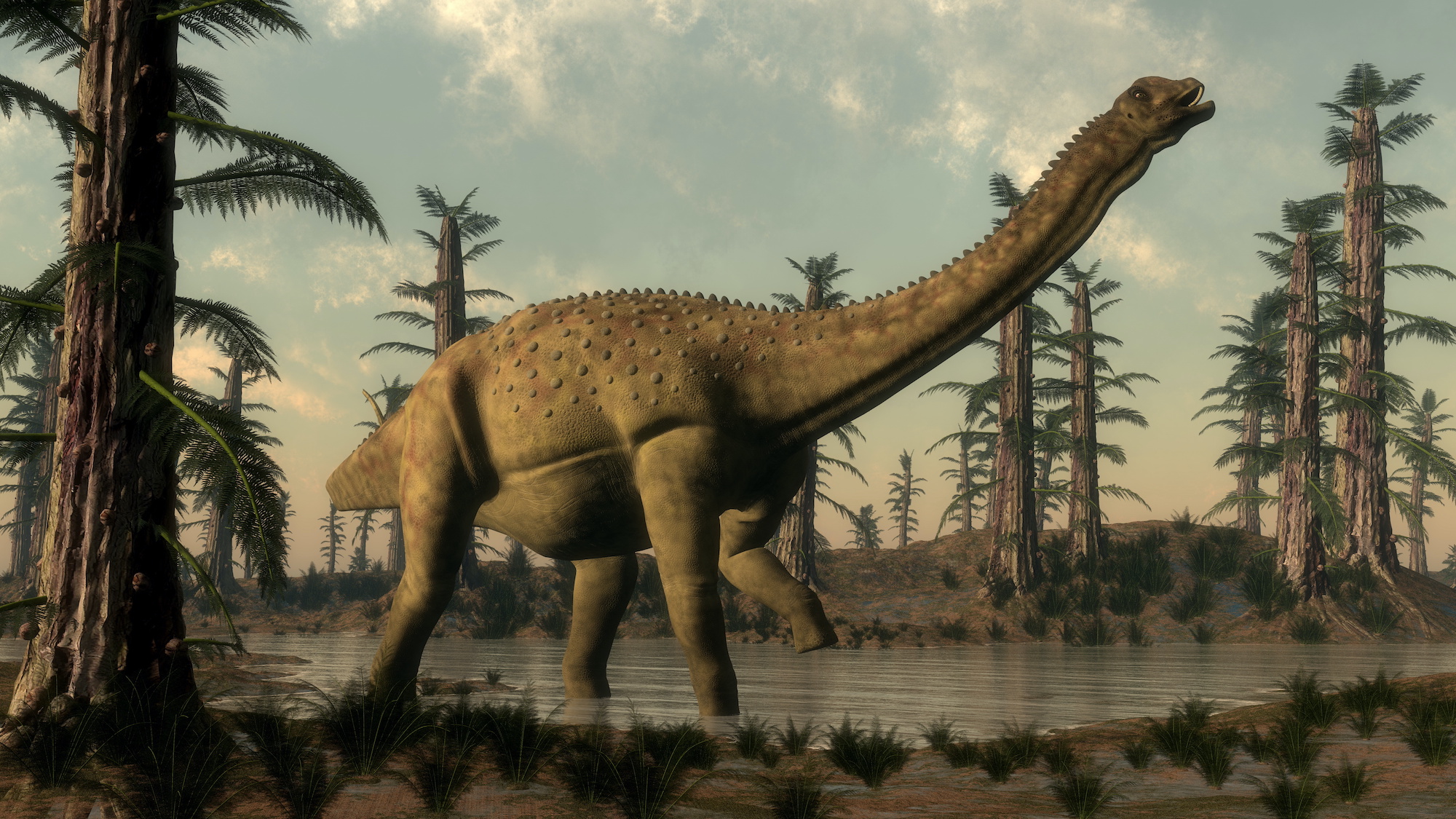 Uberabatitan, un titanosaure du Crétacé supérieur retrouvé au Brésil. © Elenarts, Adobe Stock