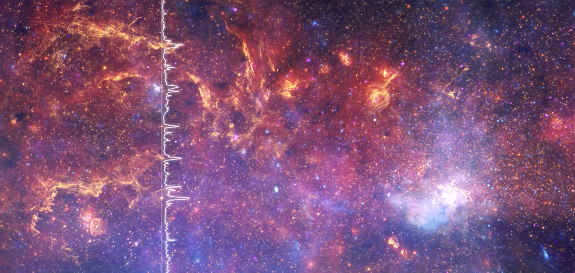 La Nasa a créé des « musiques » à partir du code numérique enregistré par des télescopes. © Nasa, CXC, SAO, STScI ; IR: Spitzer Nasa, JPL-Caltech