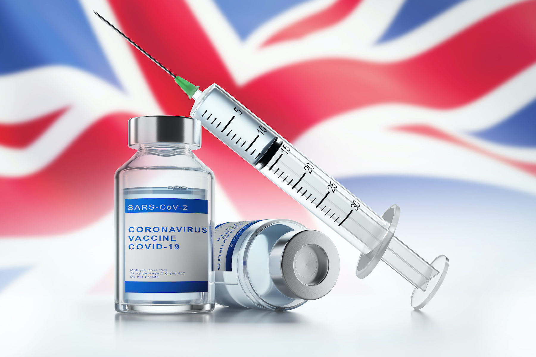 Vaccination : les Anglais ont toujours eu un train d’avance sur la France. © peterschreiber.media, Adobe Stock