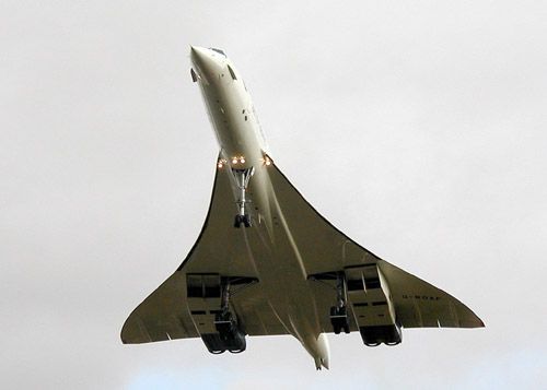 Concorde de British Airways lors de son dernier vol commercial le 24 octobre 2003. Crédit British Airways
