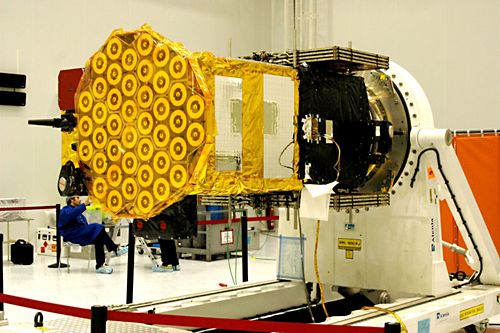 Le satellite Giove-B. Crédit : Arianespace.