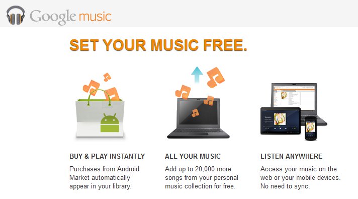 Google Music se fraie un chemin sur le marché de la vente de musique en ligne. © Google Music