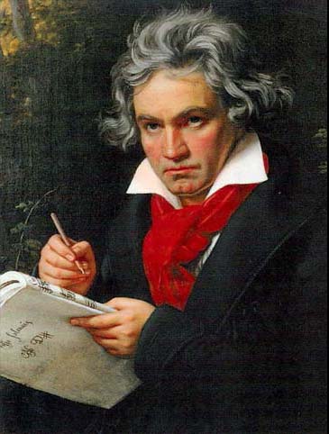 Beethoven, peint par Joseph Karl Stieler en 1820.