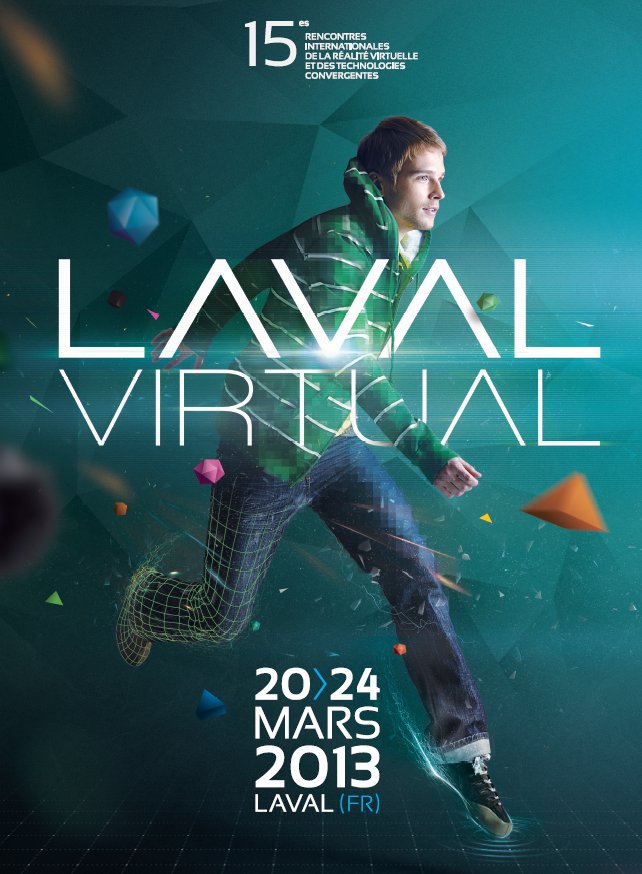 Le salon Laval Virtual se tient du 20 au 24 mars 2013. Exposants et conférences font le tour des dernières avancées en matière de réalité virtuelle et de réalité augmentée. Le samedi 23 et le dimanche 24, le salon est ouvert au public. © Laval Virtual