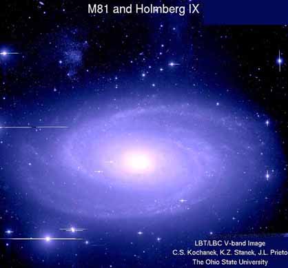 Les astronomes sont partis à la chasse aux céphéides ULP comme ici dans la galaxie M81. Crédit : Ohio State University