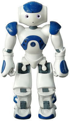 Nao est le robot créé par la société française Aldebaran Robotics. Nao n’a rien à envier à ses concurrents japonais ou américains. © J.-C. Heudin