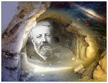 Jules Verne a pu réaliser son rêve de voyage au centre de la Terre... au travers de son roman. © DR