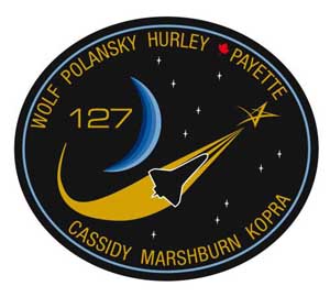Le macaron officiel de la mission STS-127. © Nasa