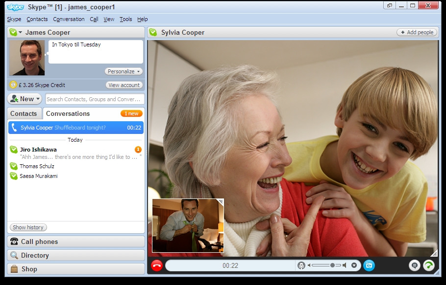 Comme IBM et Cisco Systems, Skype veut lancer sa visiophonie dans nos salons. © DR