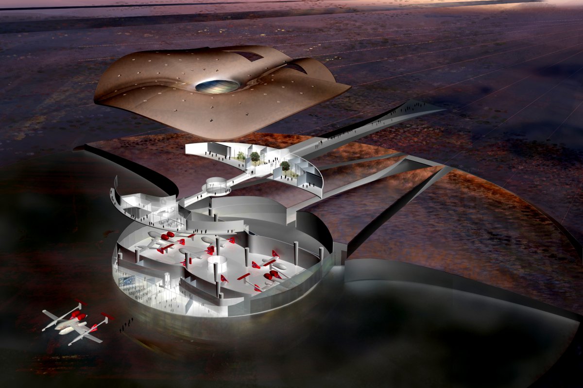 Le futur aéroport de l'espace (suborbital pour commencer). © Spaceport America